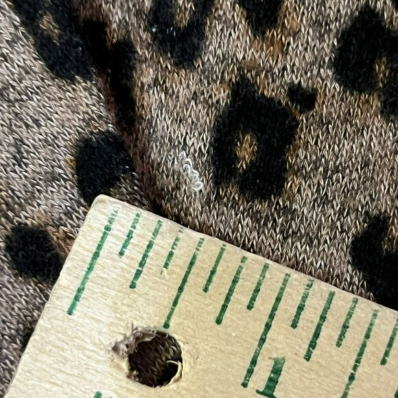 Maurices 24/7 Womens XL Animal Print Batwing Blouse Brown Black Used - Picture 5 of 16